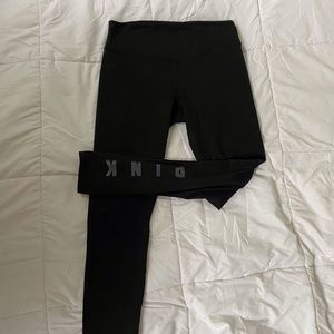 Victoria’s Secret Pink Black Leggings 25”